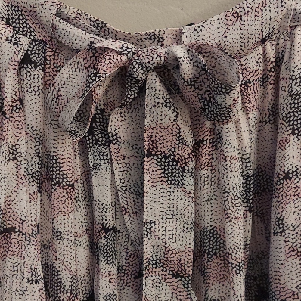REISS Jonah Circle Print A Line Mini Skirt 4 Date Night Summer Flowy Breathable - Picture 4 of 14
